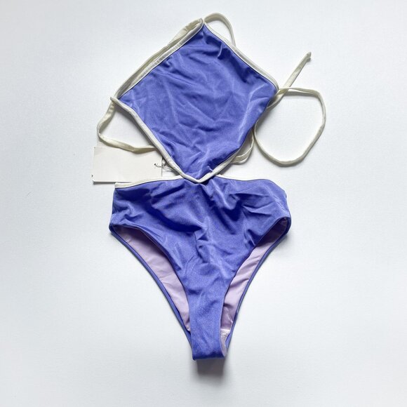 Baobab Kira One Piece Swimsuit Berry Purple One Size Small NEW NWT - Picture 5 of 12